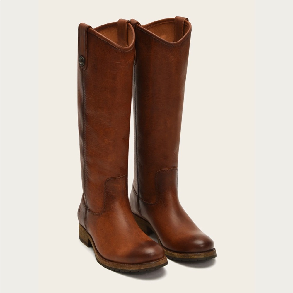 Frye Tan Leather Over the Knee Boots